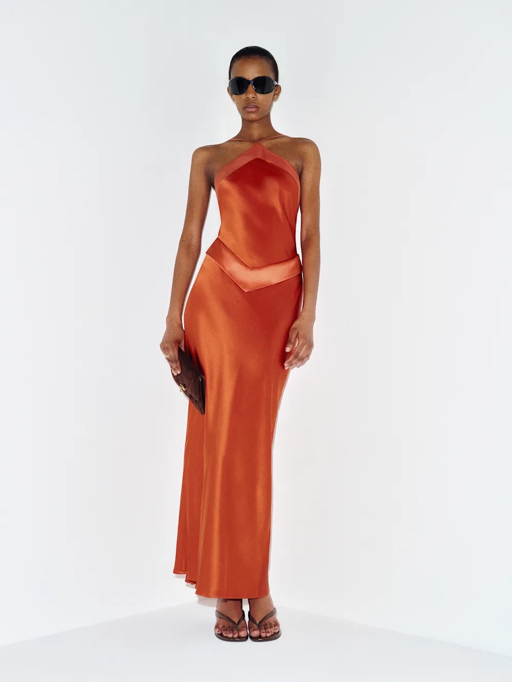 Reformation Jillian Silk Dress Red - Size 4